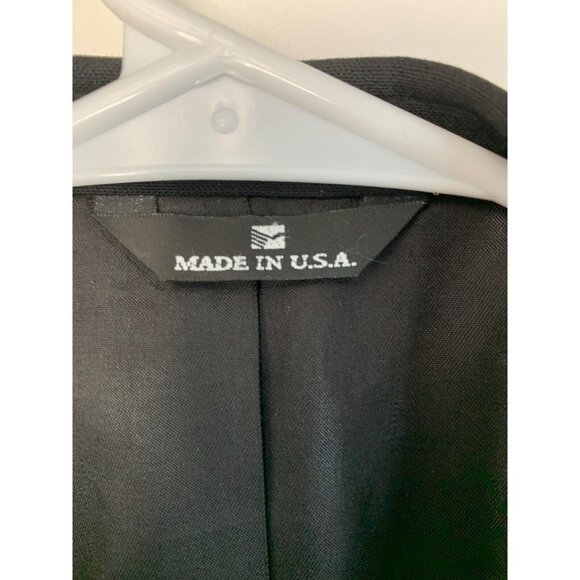 Chaps Ralph Lauren Mountain States CO Black Wool Blazer 48L EUC USA Gold 7197 - Picture 8 of 9